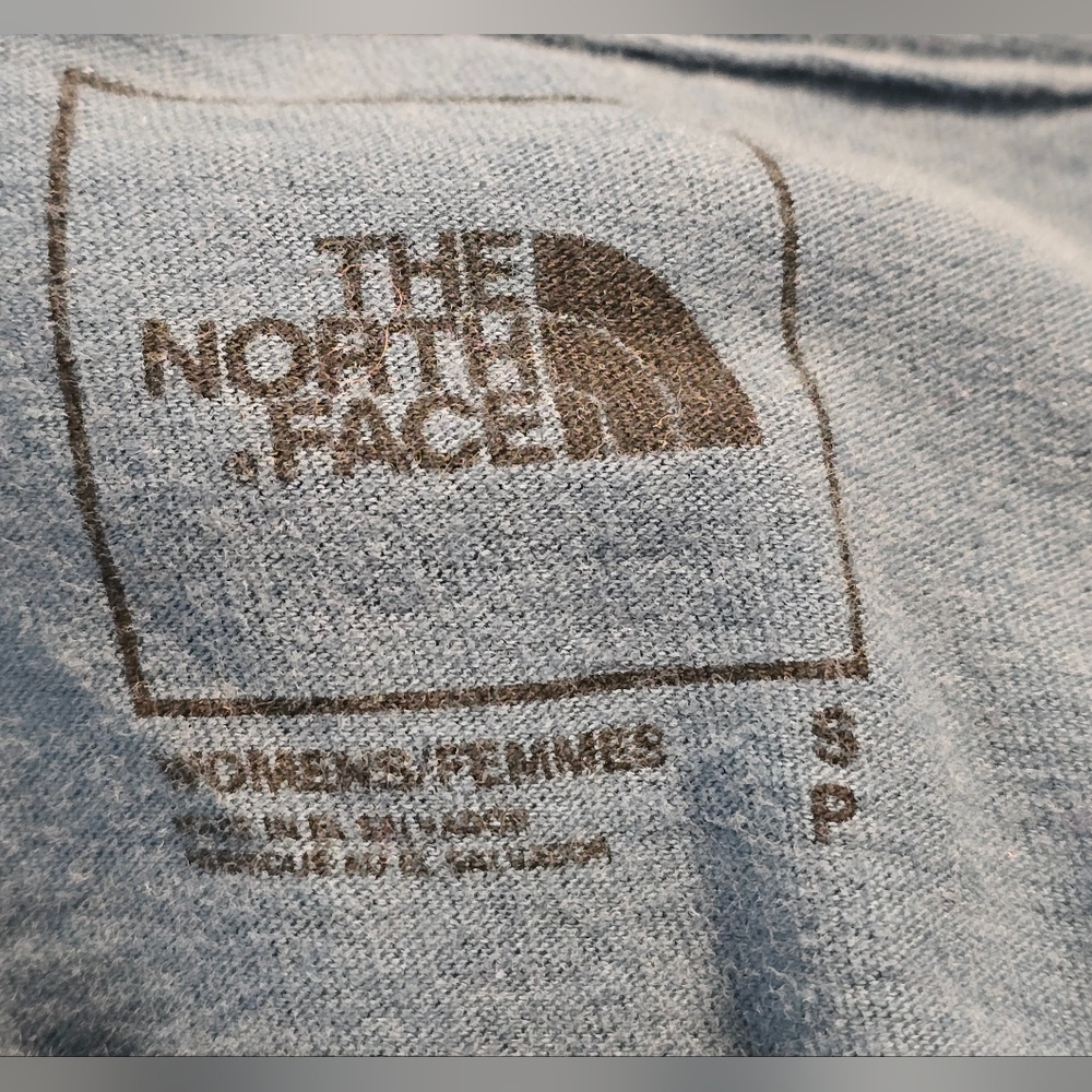 The North Face Logo Tee | Washed Blue | Womens SZ Small - Picture 3 of 6